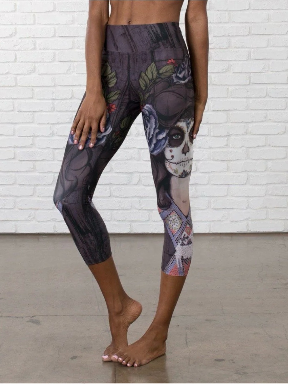 Women’s XL Eagle Rock Werkshop Dark Sugar Triathlon Capri Leggings